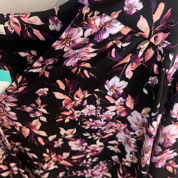 Nine Britton Perth V neck knit top black 2X - Picture 3 of 5